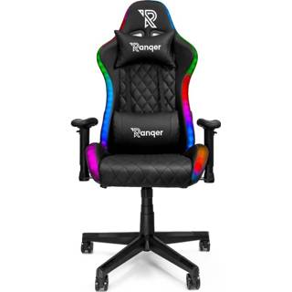 👉 Game stoel gaming stoelen zwart Ranqer Halo gamestoel RGB / LED 8720598690002