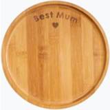👉 Bord hout bamboe Best Mum van met Familie-Tekst -