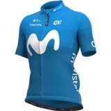 👉 Short sleeve s vrouwen blauw Alé Women's Movistar 2021 PRIME Jersey - Fietstruien 8055528364709