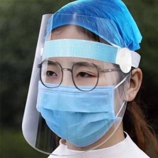 👉 10 STUKS Helder beschermend gelaatsscherm Anti-speeksel Splash Anti-spugen Anti-condens Anti-olie masker met elastische band