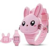 👉 Watch silicone kinderen jongens meisjes Kids Watches Children Cute Rabbit Cartoon Electronic Boys and Girls Toy Wrist Gifts Relogio Infantil