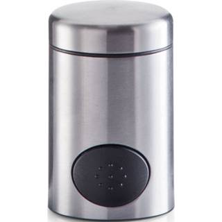 👉 Zoetjesdispenser RVS One Size zilver 1x Zoetjes dispenser 8,5 cm - Zeller Keukenbenodigdheden Koffie/thee drinken Zoetstof tabletten dispensers 8720276509558