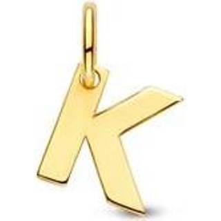 👉 Hanger goud active Letter K in massief 14 Karaat
