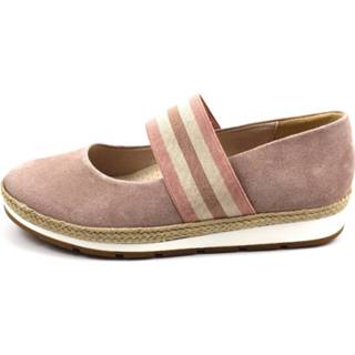 👉 Ballerina's suède suedelook slipschoen roze Gabor Ballerinas 4059701280248