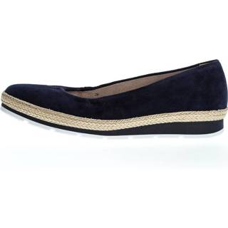 👉 Ballerina's suède suedelook slipschoen blauw Gabor Ballerinas 4057167723033