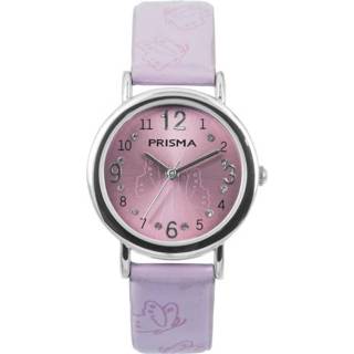 👉 Horloge roze kid meisjes Butterfly met Lederen Horlogeband