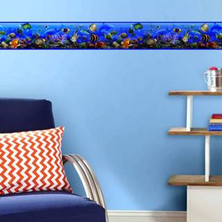 👉 Muursticker blauw vinyl One Size RoomMates Under The Sea 22,8 x 457 cm 34878206875