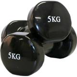 👉 Vinyl dumbbell Dumbbells - Focus Fitness 2 x 5 kg 8718627097298