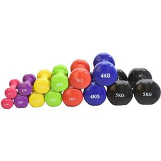 👉 Vinyl dumbbell Dumbbells - Focus Fitness 2 x kg 8718627097274