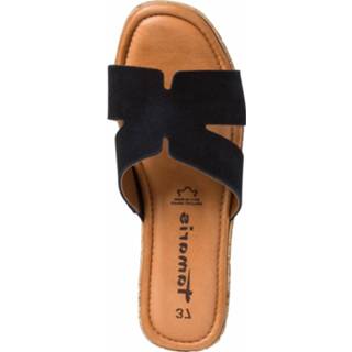 👉 Sandaal zwart leer TOUCH-IT Zool Tamaris Sandaaltje 4064194283409