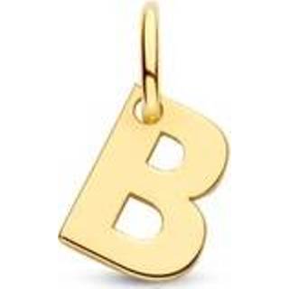 👉 Hanger goud active Letter B in massief 14 Karaat