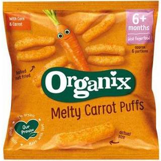 👉 Organix Goodies Melty corn puffs carrot 6+ maanden bio 20g 5024121369117