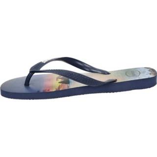 👉 Slippers rubber men blauw Havaianas Hype 8719796872990