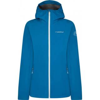 👉 Regenjas l vrouwen blauw La Sportiva - Women's Rise Jacket maat L, 8020647804832