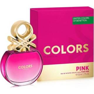 👉 Damesparfum roze active vrouwen Colors Pink Benetton EDT (50 ml) 8433982015076 1593303892643