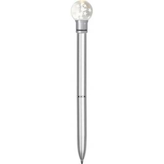 👉 Balpen zilver aluminium One Size Moses met lichtgevend rendier 14,5 cm 8720585002429