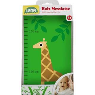 👉 Lena meetlat Zoo junior 90 cm hout groen/blauw 5-delig