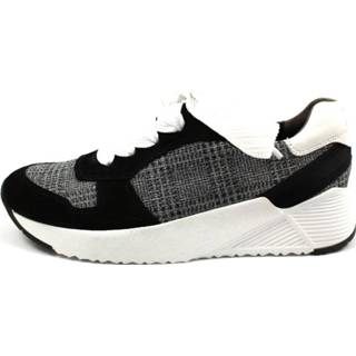 👉 Veterschoenen nubuck vetersluiting zwart Paul Green 9010095366050