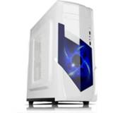 👉 Game computer wit active 1728 USB 3.0 hoofdchassis 440x180x480mm Micro-ATX / ATX PC Desktop Case (wit) 7442934967982