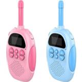 👉 Draagbare radio 3 KM 1000 mAh Waterdichte Walkie Talkie UHF462-467 MHz 8 Kanaals Tweeweg Transceiver Ingebouwde Zaklamp