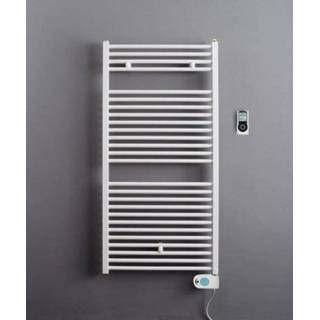 👉 Handdoekradiator wit glans Instamat Robina Elektrische Handdoekradiator, afm. H 805 x L 600 mm, incl. wandconsoles, standaard RB70.60ES02