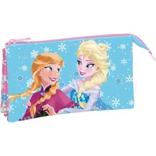 👉 Pennen etui Frozen - Pennenetui Met 2 Ritsen (22 X 13 CM) 8435507819695