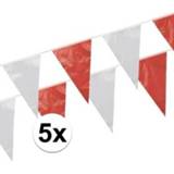 👉 Vlaggenlijn rood wit multi kunststof active Vlaggenlijnen en 5 stuks van 10 meter