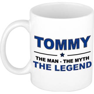 Beker multi keramiek mannen active Tommy The man, myth legend verjaardagscadeau mok / 300 ml