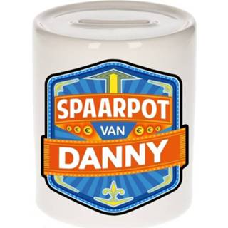 👉 Spaarpot multi keramiek jongens active naamlabels kinderen Kinder van Danny