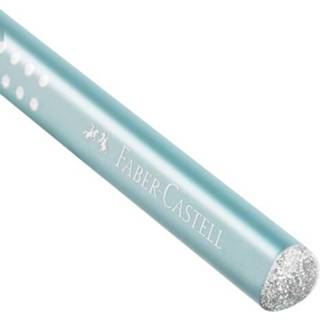 👉 Potlood turkoois parelmoer One Size GeenKleur Faber-Castell Sparkle Jumbo turquoise 4005401116059