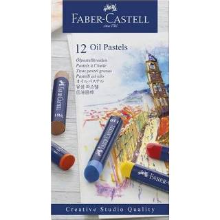 👉 Etui assorti One Size meerkleurig Oliepastels Faber Castell Creative Studio a 12 stuks 4005401270126