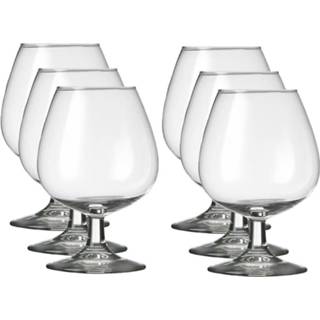 👉 Cognacglas transparant One Size 6x Cognacglazen 370 ml Specials - Whisky Cognac glazen 8720276607063