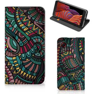 👉 Samsung Galaxy Xcover 5 Hoesje met Magneet Aztec 8720215734850