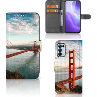 👉 Flipcover OPPO Find X3 Lite Flip Cover Golden Gate Bridge 8720215266559