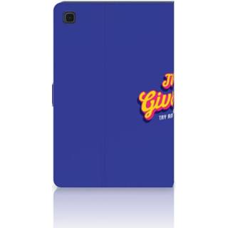 👉 Tablethoes Samsung Galaxy Tab A7 (2020) Tablet Hoesje met naam Never Give Up 8720215057515