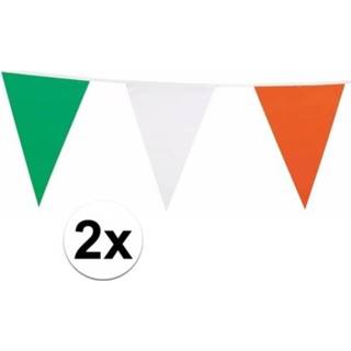 👉 Vlaggenlijn groen wit oranje multi kunststof active 2x groen/wit/oranje 7 meter
