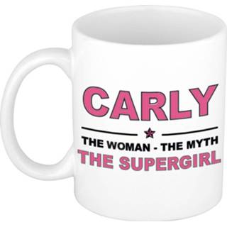 👉 Beker multi keramiek vrouwen active Carly The woman, myth supergirl verjaardagscadeau mok / 300 ml