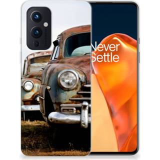 👉 Siliconen hoesje OnePlus 9 met foto Vintage Auto 8720215823905