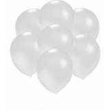 👉 Kleine ballon wit kunststof active ballonnen metallic 100x stuks