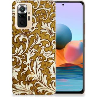 👉 Siliconen hoesje goud Xiaomi Redmi Note 10 Pro Barok 8720215976250