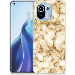 👉 Siliconen hoesje marmer goud Xiaomi Mi 11 TPU 8720215618433