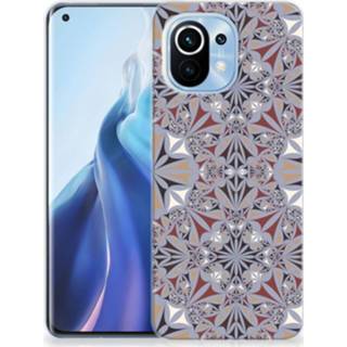 Siliconen hoesje Xiaomi Mi 11 TPU Flower Tiles 8720215938401