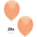 👉 Ballon active oranje Perzik metallic ballonnen 30 cm 40 stuks