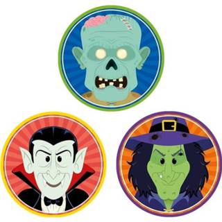 👉 Onderzetter Halloween - 30x onderzetters vampier/heks/zombie