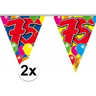 👉 Vlaggenlijn 2x Vlaggenlijnen 75 jaar 10 meter