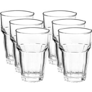 👉 Transparant glas volwassenen active Stevige longdrink glazen 370 ml Rock Bar 6x stuks