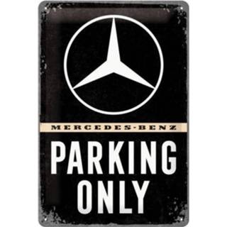 👉 Metalen bord One Size GeenKleur Mercedes-Benz Parking Only 20 x 30 cm - Wandbord Wanddecoratie borden 8720276533010