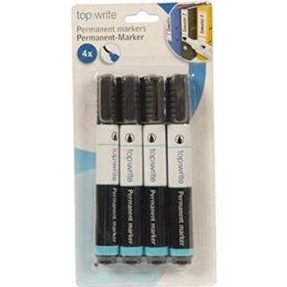 👉 Permanent marker zwarte zwart active markers 4x stuks