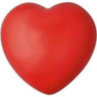 Stressbal rood kunststof active hartje 7 cm