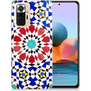 👉 Siliconen hoesje Xiaomi Redmi Note 10 Pro TPU MozaÃ¯ek 8720215734058